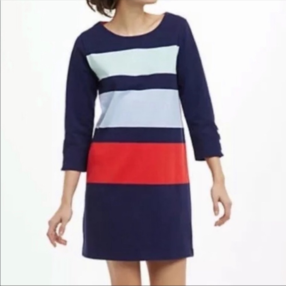 Allihop Anthropologie Colorblock Cotton Dress, M